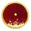 Kurt S. Adler TS0233 Tree Skirt, Red, Gold, 20.50l x 12.50w x 10.00h view 3