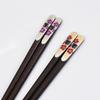 1 Pair Couple Chopsticks Painted Chopsticks Kizen Paulownia Box Plum and Houndstooth 2 Pairs Made in Japan view 3