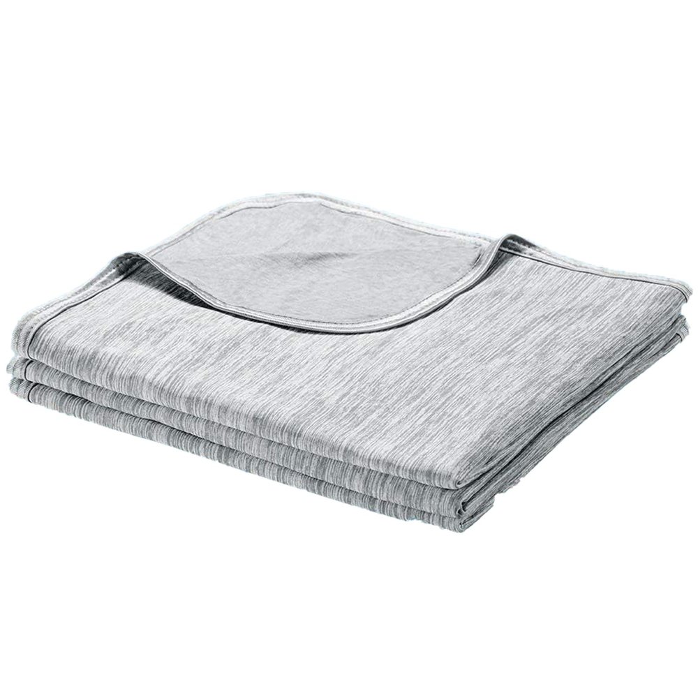 LUXEAR Cooling Blanket Throw, Arc-Chill Q-Max >0.5 for Hot Sleepers, Absorbs Heat to Keep Body Cool for Night Sweats, Lightweight Summer Cool Blankets for Sleeping, Gifts for Women & Men,Grey