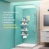 ADOVEL 4 Layer Corner Shower Caddy, Adjustable Shower Shelf, Constant Tension Stainless Steel Pole Organizer, Rustproof 3.3 to 9.8ft view 2