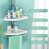 ADOVEL 4 Layer Corner Shower Caddy, Adjustable Shower Shelf, Constant Tension Stainless Steel Pole Organizer, Rustproof 3.3 to 9.8ft view 4