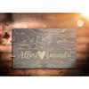 Just Customized Personalized Handmade Mr Mrs Wedding Guest Book for Bride and Groom Wood Alternative Custom Engraved Newlywed Marriage Album (Design 02, Black Walnut) view 2