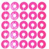 JSP Manufacturing Blank Round Plastic Rack Dividers - Pick a Color/Pick a Quantity (Pink, 25) view 1