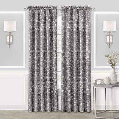 ACHIM Charlotte Rod Pocket Panel - 52x84 - Grey