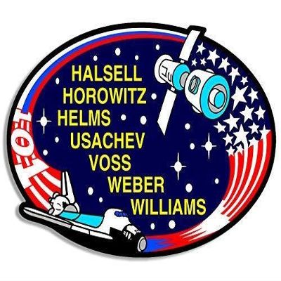 MAGNET 3x4 inch Oval Space Shuttle Mission STS 101 Sticker -atlantis NASA Logo Insignia Magnetic vinyl bumper sticker sticks to any metal fridge, car, signs