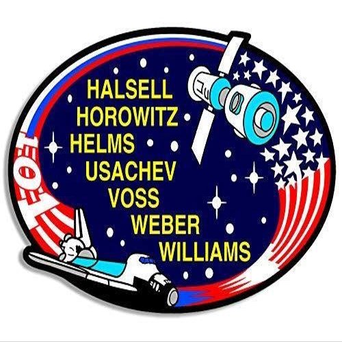 MAGNET 3x4 inch Oval Space Shuttle Mission STS 101 Sticker -atlantis NASA Logo Insignia Magnetic vinyl bumper sticker sticks to any metal fridge, car, signs