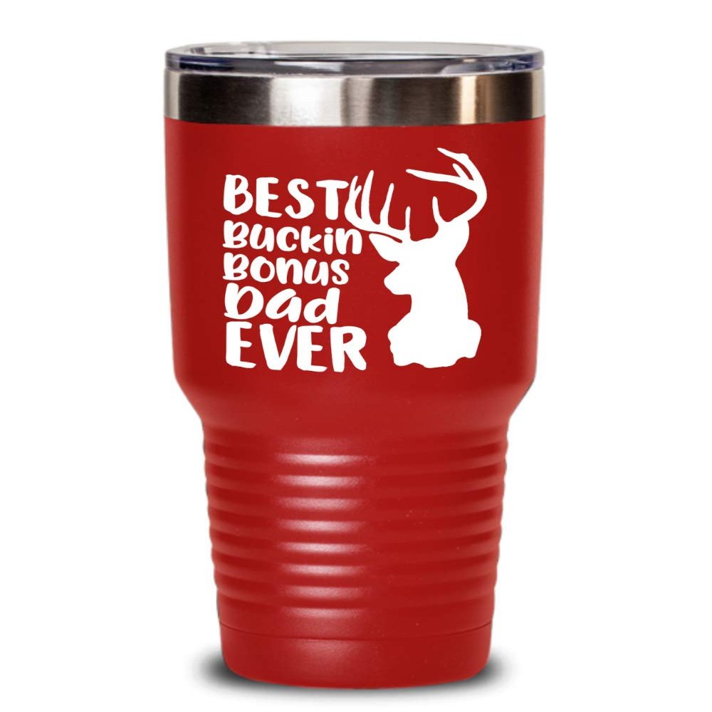 Best Bucking Stepdad Tumbler for Father's Day Mug for Step Dad Coffee Cup for Stepfather