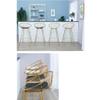RXBFD Modern Wrought Iron Bar Stool, Casual High Stool, Steel Frame with Strong Load Capacity, Sponge Cushion, for Kitchen | Breakfast | Counter | Conservatory | Caf | Pub view 4