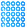 Blue Round Plastic Blank Rack Size Dividers - Multi-Pack (25) view 1