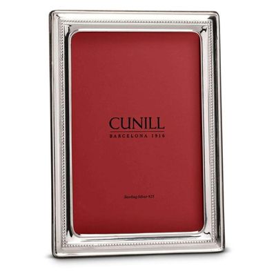 Cunill Alexandria Sterling Silver 4x6 Engravable Picture Frame