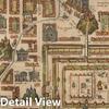Jerusalem and Suburbs in the Time of Christ - 1588 Historical Map Print - 44in x 65in view 2