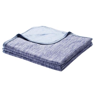 LUXEAR Cooling Blanket Throw, Arc-Chill Q-Max >0.5 for Hot Sleepers, Absorbs Heat to Keep Body Cool for Night Sweats, Lightweight Summer Cool Blankets for Sleeping, Gifts for Women & Men,Blue