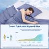 LUXEAR Cooling Blanket Throw, Arc-Chill Q-Max >0.5 for Hot Sleepers, Absorbs Heat to Keep Body Cool for Night Sweats, Lightweight Summer Cool Blankets for Sleeping, Gifts for Women & Men,Blue view 2