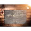 Just Customized Personalized Handmade Mr Mrs Wedding Guest Book for Bride and Groom Wood Alternative Custom Engraved Newlywed Marriage Album (Design 09, Black Walnut) view 2