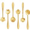 Stainless Steel Creative Flower Coffee Spoon Soup Spoons Sugar Spoons, Ice-Cream Tea Stirring Spoons 4.8 Inches Retro Dessert Demitasse Espresso Spoons Cutlery Kitchen Tableware-Set of 12 view 1