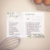 Farmhouse Greenery Recipe Cards from Dashleigh, 48 Cards, 4x6 inches, Sage Green and White, Water-Resistant and Double-Sided (Farmhouse Recipe Cards) view 4