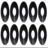 JSP Manufacturing Blank Round Plastic Rack Dividers - Pick a Color/Pick a Quantity (Black, 10) view 1
