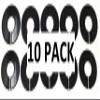 JSP Manufacturing Blank Round Plastic Rack Dividers - Pick a Color/Pick a Quantity (Black, 10) view 2