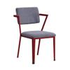 Acme Cargo Kids Chair in Gray Fabric & Red view 1
