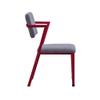 Acme Cargo Kids Chair in Gray Fabric & Red view 4