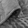ALANSMA Reversible Weighted Blanket for All Season, Luxury Velvet, Warm and Cool, Adult 10Lb Grey Weighted Blanket, Enjoy Sleeping Anywhere(Grey,48"x72" 10lbs) view 3