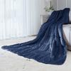 ALANSMA Reversible Weighted Blanket for All Season, Luxury Velvet, Warm and Cool, Adult 10Lb Blue Weighted Blanket, Enjoy Sleeping Anywhere(Blue,48"x72" 10lbs) view 1
