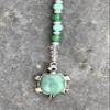 Sea Turtle Rear View Mirror Charm - Handmade Crystal Suncatcher with Green Aventurine Gemstone - Car Accessories Window Ornament view 3