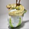 Alligator mini Vessel for incense airplant paperweight view 4