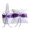 Engerla Bridal Five Wedding Accesorries Sets Black Wedding Guest Wedding Ceremony Supplies Party Favor Sets Wedding Flower Girl Basket Guest Book Pen with Ring Pillow and Garter view 4