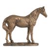 A & B Home A&B 8.3" Decorative Standing Horse Sculpture in Antique Gold - Perfect for Indoor Outdoor view 1