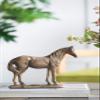A & B Home A&B 8.3" Decorative Standing Horse Sculpture in Antique Gold - Perfect for Indoor Outdoor view 2