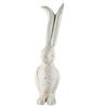 A & B Home D77063 Indoor Outdoor Small Vintage Rabbit Figurine Statue, White view 2
