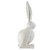 A & B Home D77063 Indoor Outdoor Small Vintage Rabbit Figurine Statue, White view 3