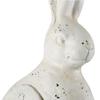 A & B Home D77063 Indoor Outdoor Small Vintage Rabbit Figurine Statue, White view 4