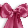 Lann's Linens - 50 Elegant Satin Wedding/Party Chair Cover Sashes/Bows - Ribbon Tie Back Sash - Fuchsia view 2