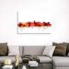 CANVAS ON DEMAND Madison Wisconsin Skyline Canvas Wall Art Print by Michael Tompsett, Home Decor, Landscape, Artwork,48" x32in view 3