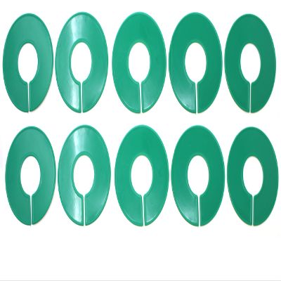 Green Round Plastic Blank Rack Size Dividers - Multi-Pack (10)