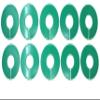 Green Round Plastic Blank Rack Size Dividers - Multi-Pack (10) view 1