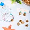Light Gold Cowrie Seashells Craftdady 50Pcs Metallic Sea Animal Shell Beads for Beach Ocean Summer Jewelry Craft Making Vase Filler Fish Tank Home Party Wedding Decoration view 2