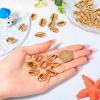 Light Gold Cowrie Seashells Craftdady 50Pcs Metallic Sea Animal Shell Beads for Beach Ocean Summer Jewelry Craft Making Vase Filler Fish Tank Home Party Wedding Decoration view 4