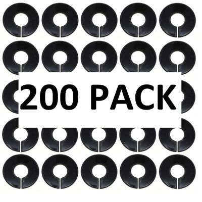 Black Round Plastic Blank Rack Size Dividers - Multi-Pack (200)
