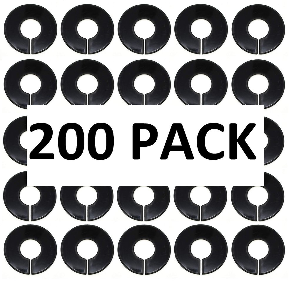 Black Round Plastic Blank Rack Size Dividers - Multi-Pack (200)