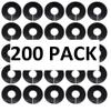 Black Round Plastic Blank Rack Size Dividers - Multi-Pack (200) view 1