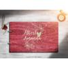Just Customized Personalized Handmade Mr Mrs Wedding Guest Book for Bride and Groom Wood Alternative Custom Engraved Newlywed Marriage Album (Design 06, Rosewood) view 2