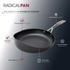 12 Radical Pan: Nonstick Frying & Saute Pan, Skillet, With Stainless Steel Handle, for Gas, Induction, Electric Cooktops, Hard-Anodized, Dishwasher Safe. Oven safe, SGS & NSF Certified. view 2