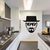 Heisenberg Wall Vinyl Sticker - Eisenberg Breaking Bad Walter Funny Decal - Die Cut White Hipster Art Decals - Home Room Boys Stickers view 2