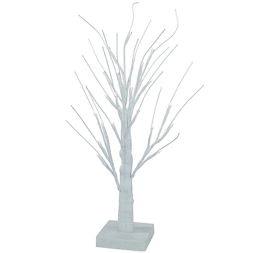 Tabletop White Lighted Plastic Tree 19 inches - Home Decor - Outdoor - Lighting - Wedding - 1 Piece