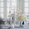 Tabletop White Lighted Plastic Tree 19 inches - Home Decor - Outdoor - Lighting - Wedding - 1 Piece view 3