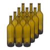 750 ml Antique Green Glass Claret Wine Bottles, Cork Finish Case 12 by Berlin Packaging view 1