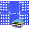 Geniusidea Shirt Folding Board T Shirt Folder for Adults Laundry Room Tough PP Plastic Folding Tool 27.16"x22.44" Easy to Fold Clothes into a Uniform Size, Blue view 1